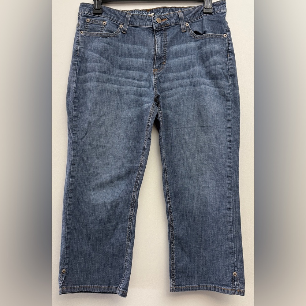 Merona Women's Mid-rise Blue Ankle Jeans